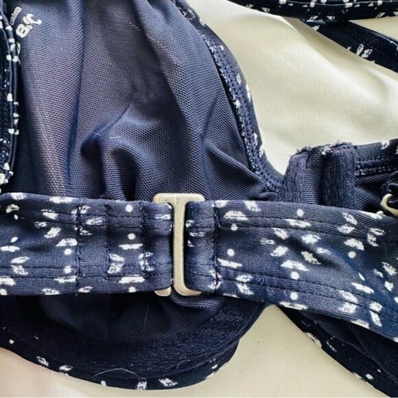 Athleta Taza Kaimana Navy print underwire Bikini Swim top - 38 B|C - Picture 3 of 9